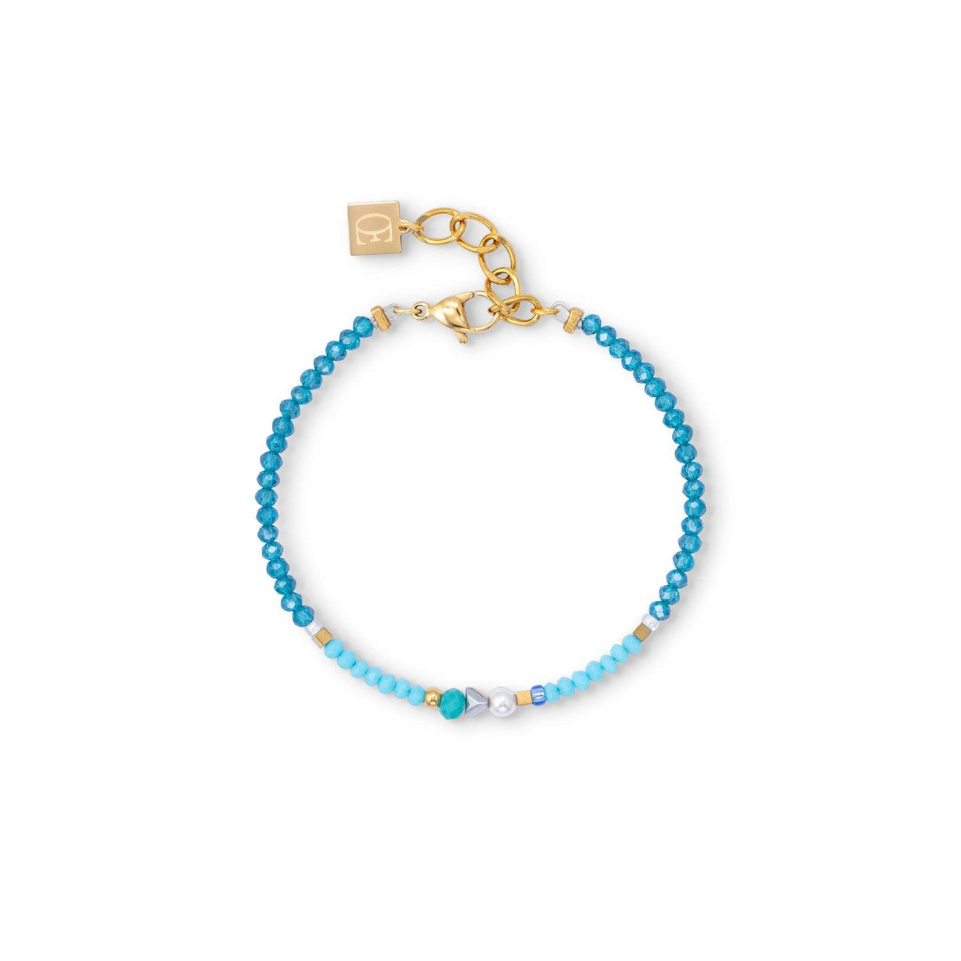 Coeur De Lion Ocean Vibes Turquoise Gold Bracelet - Rococo Jewellery