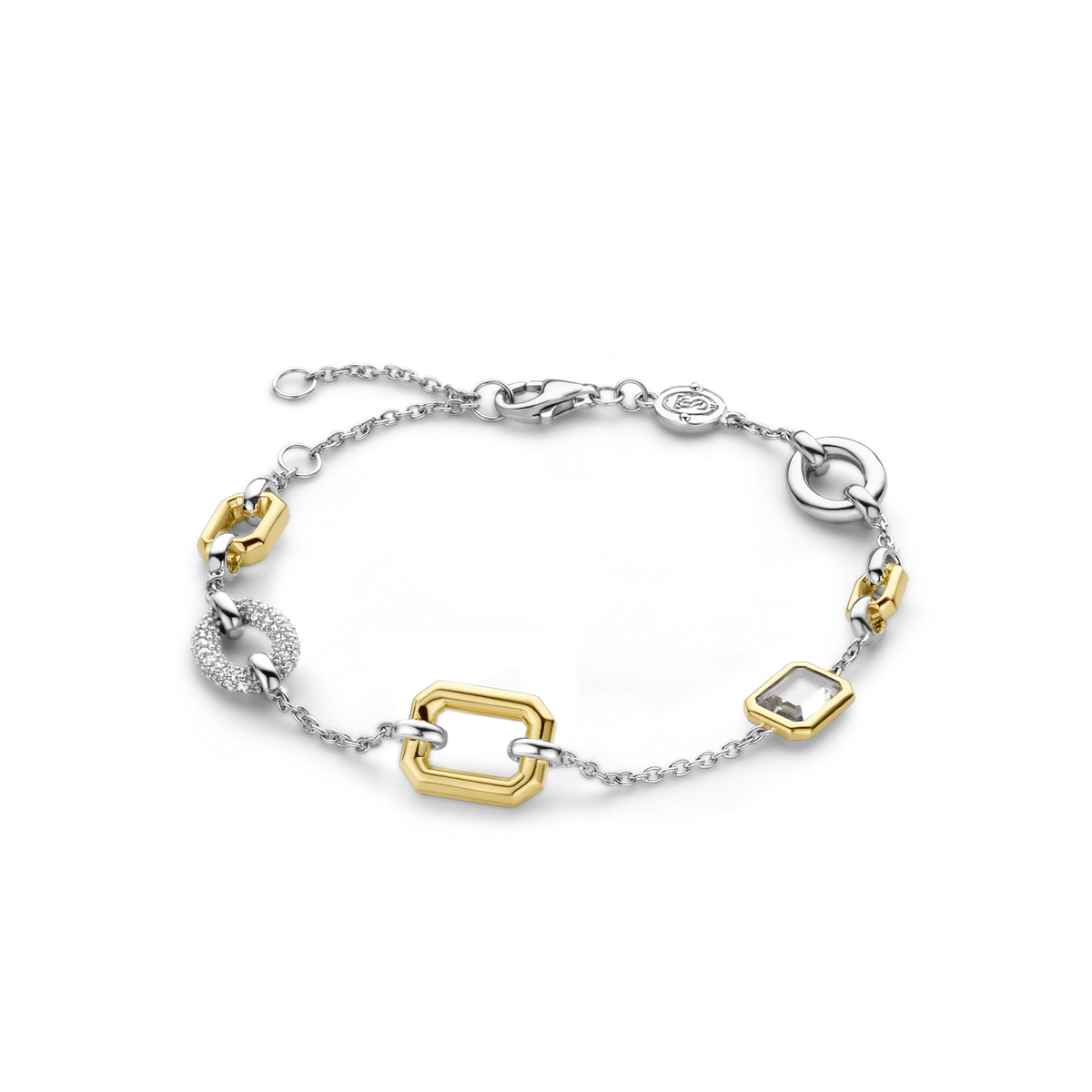 Ti Sento 18ct Gold Vermeil Silver Shapes Bracelet - Rococo Jewellery