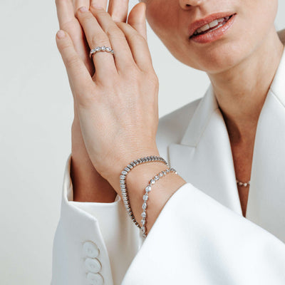 Ti Sento Gold Vermeil Cubic Zirconia Bracelet