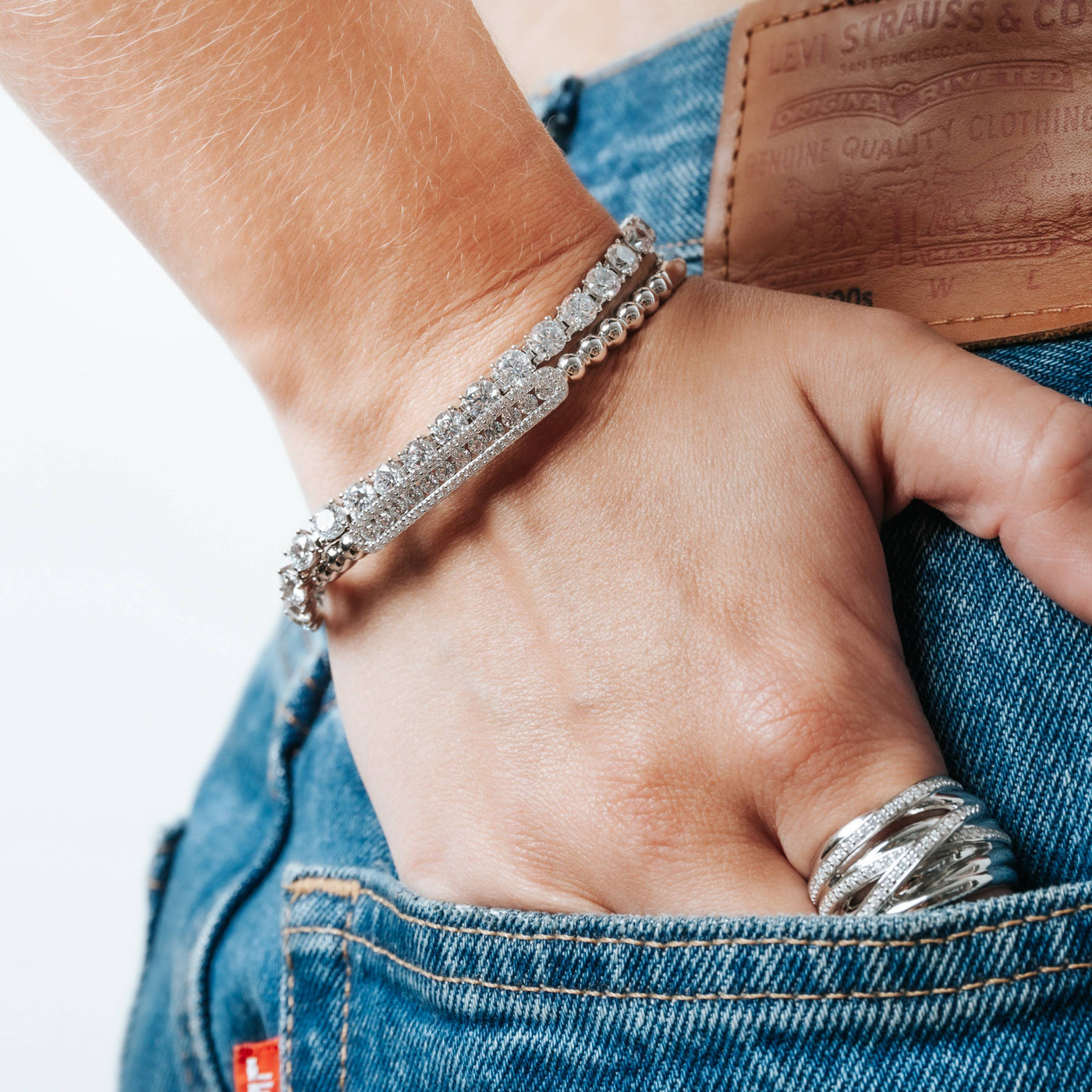 Ti Sento Sterling Silver Cubic Zirconia Bracelet