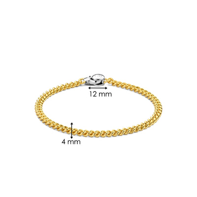 Ti Sento Gold Curb Link Bracelet