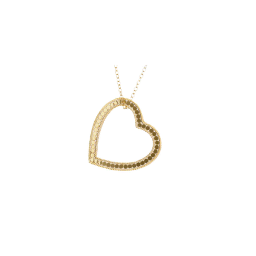 Anna Beck 18ct Gold Vermeil Floating Heart Necklace