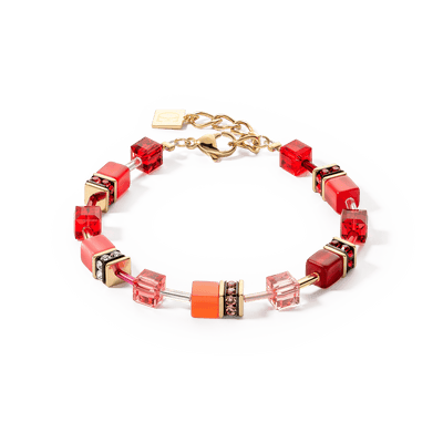 Coeur De Lion GeoCUBE® Iconic Gold Red Bracelet - Rococo Jewellery