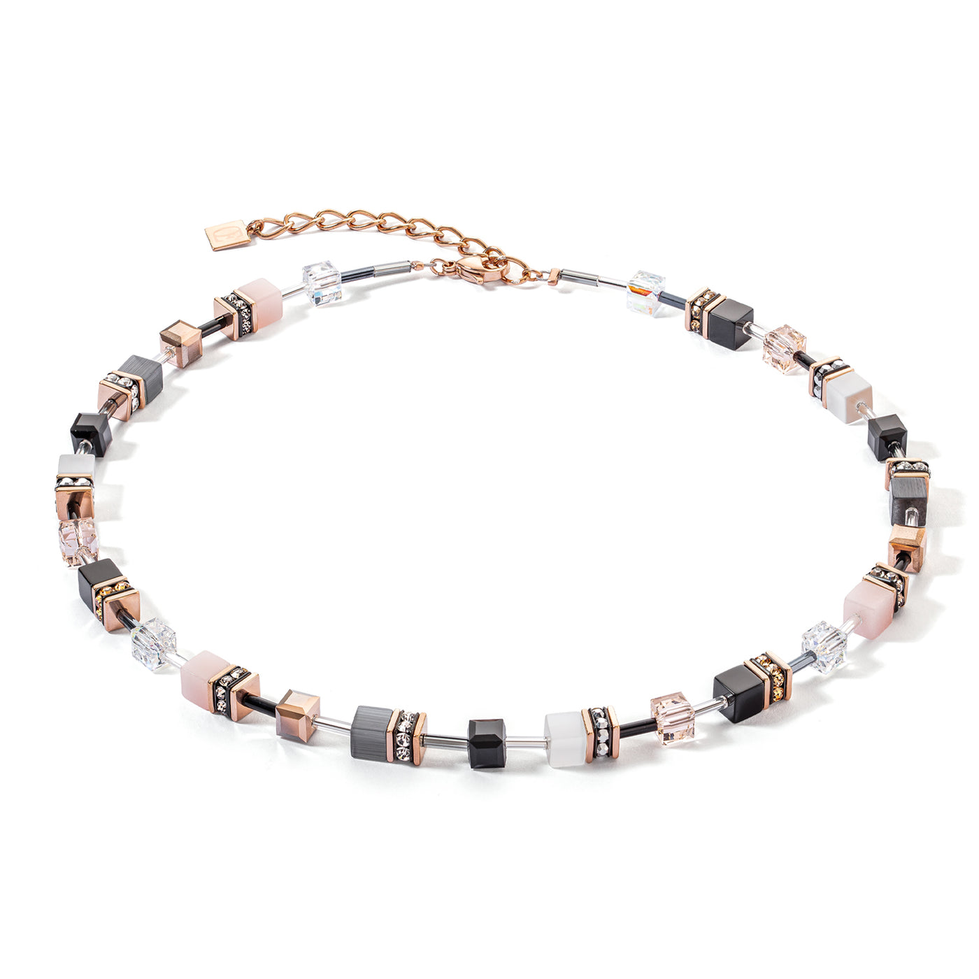 Coeur De Lion GeoCUBE® Iconic Rose Gold Necklace