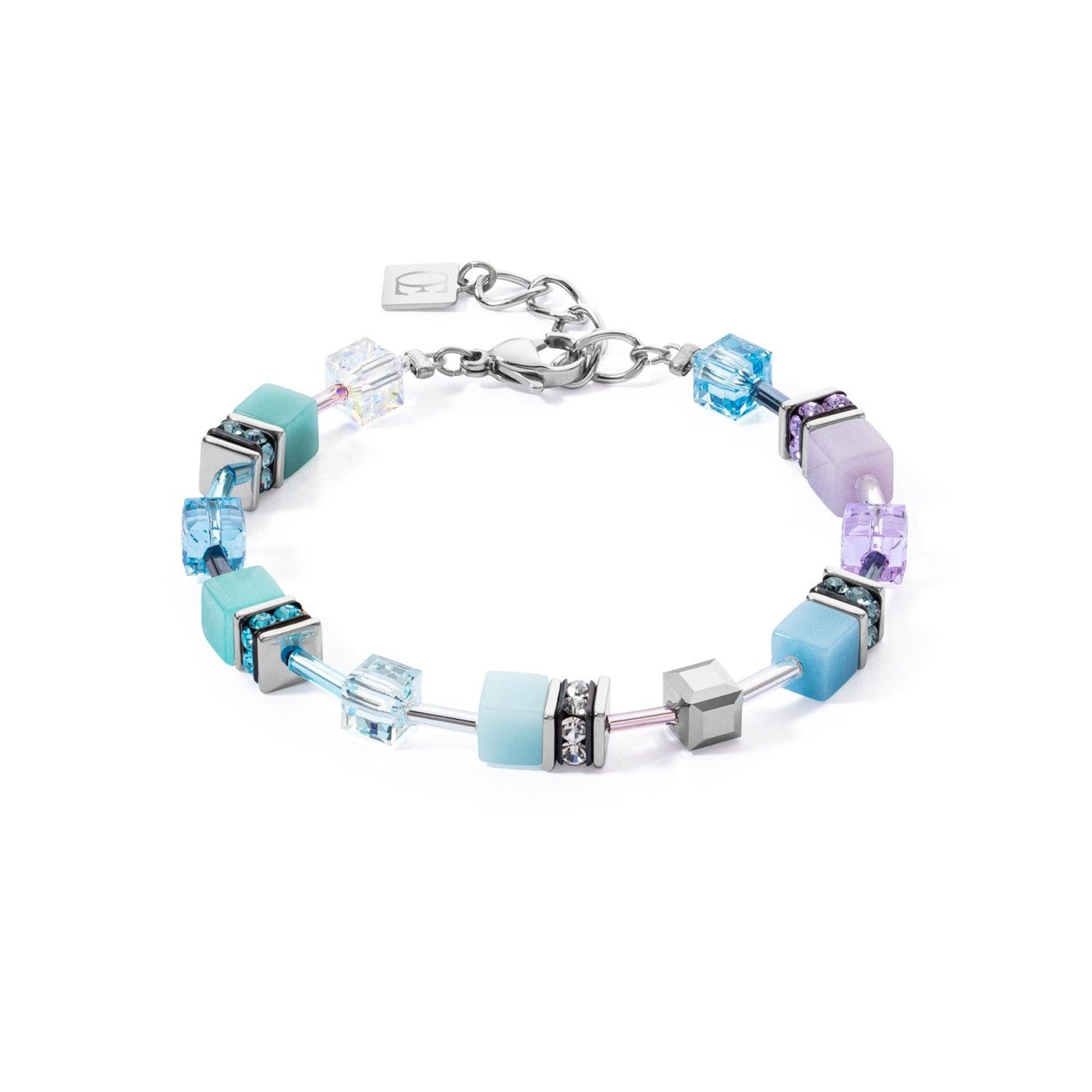 Coeur De Lion GeoCUBE® Iconic Aqua-Lilac Bracelet