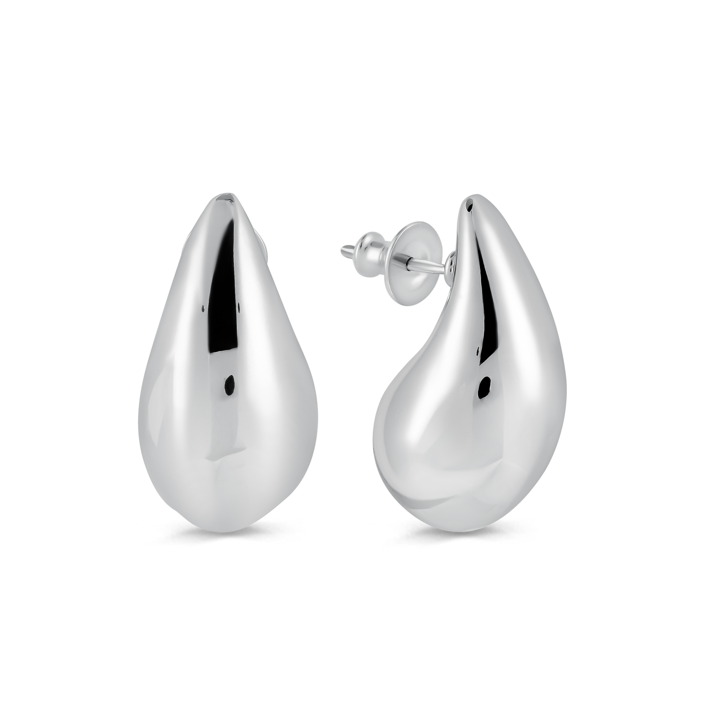 Sterling Silver Bulbous Stud Earrings