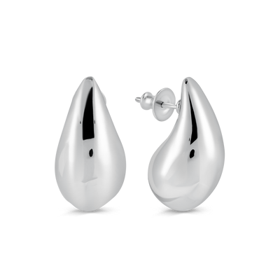 Sterling Silver Bulbous Stud Earrings