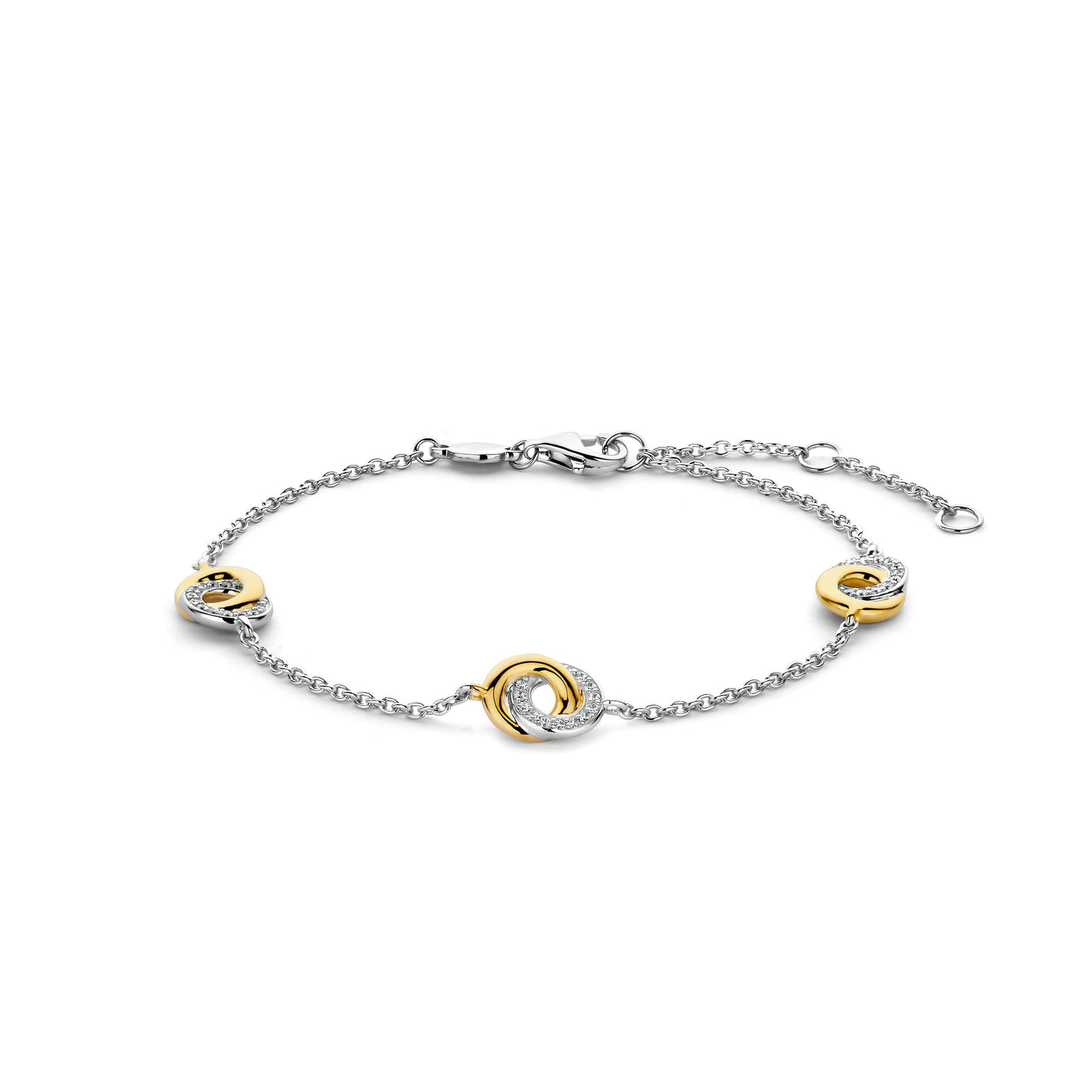 Ti Sento Silver and Gold Infinity Bracelet