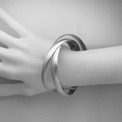 Silver Russian Bangle