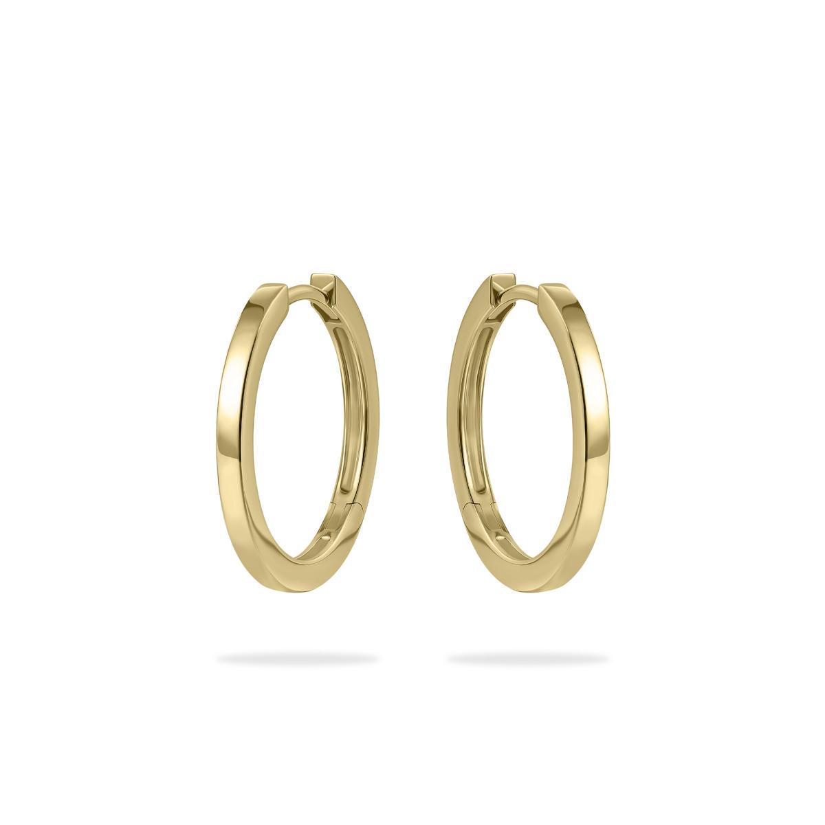 Gold Vermeil Sterling Silver 2cm Polished Hoop Earrings