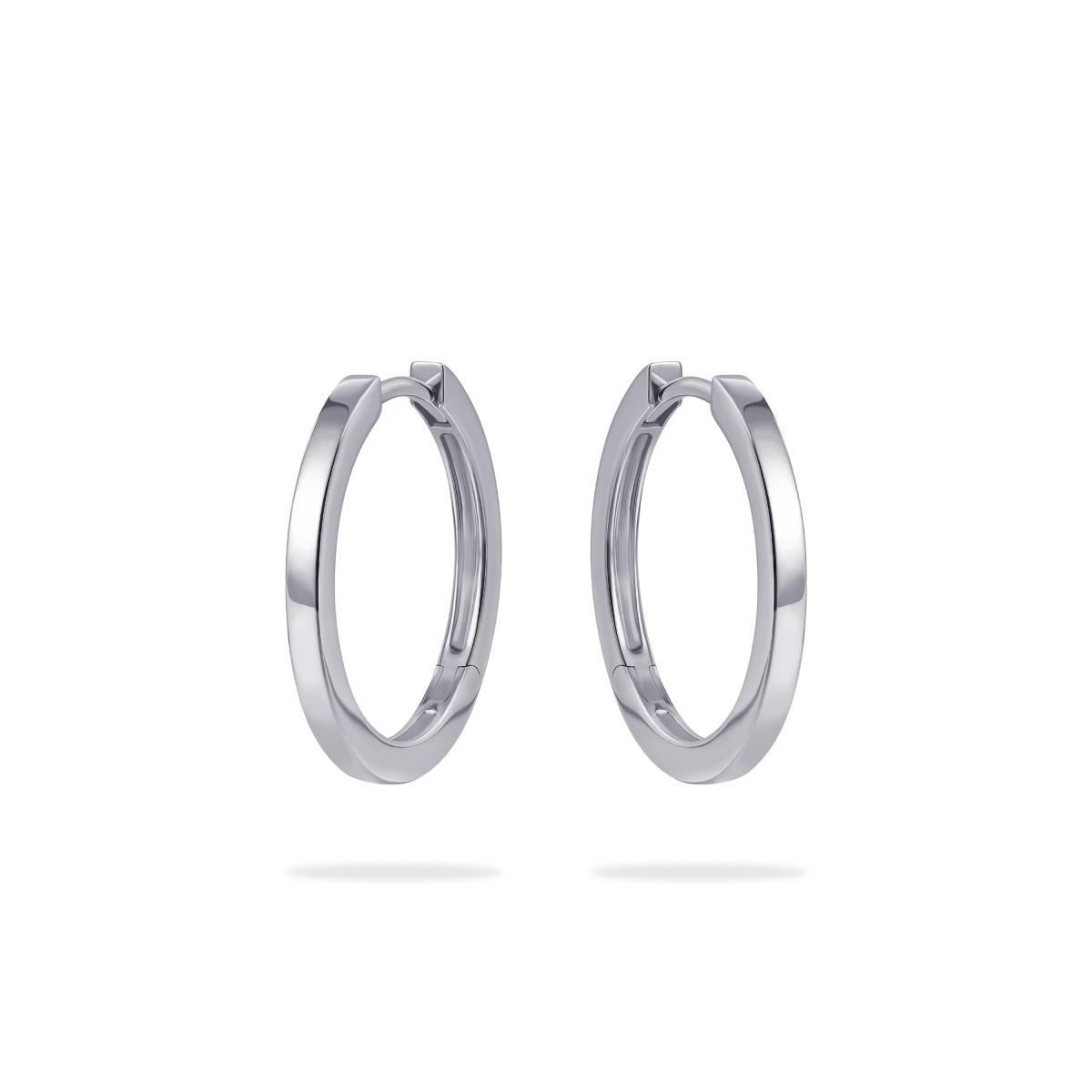 Sterling Silver 2cm Polished Hoop Earrings