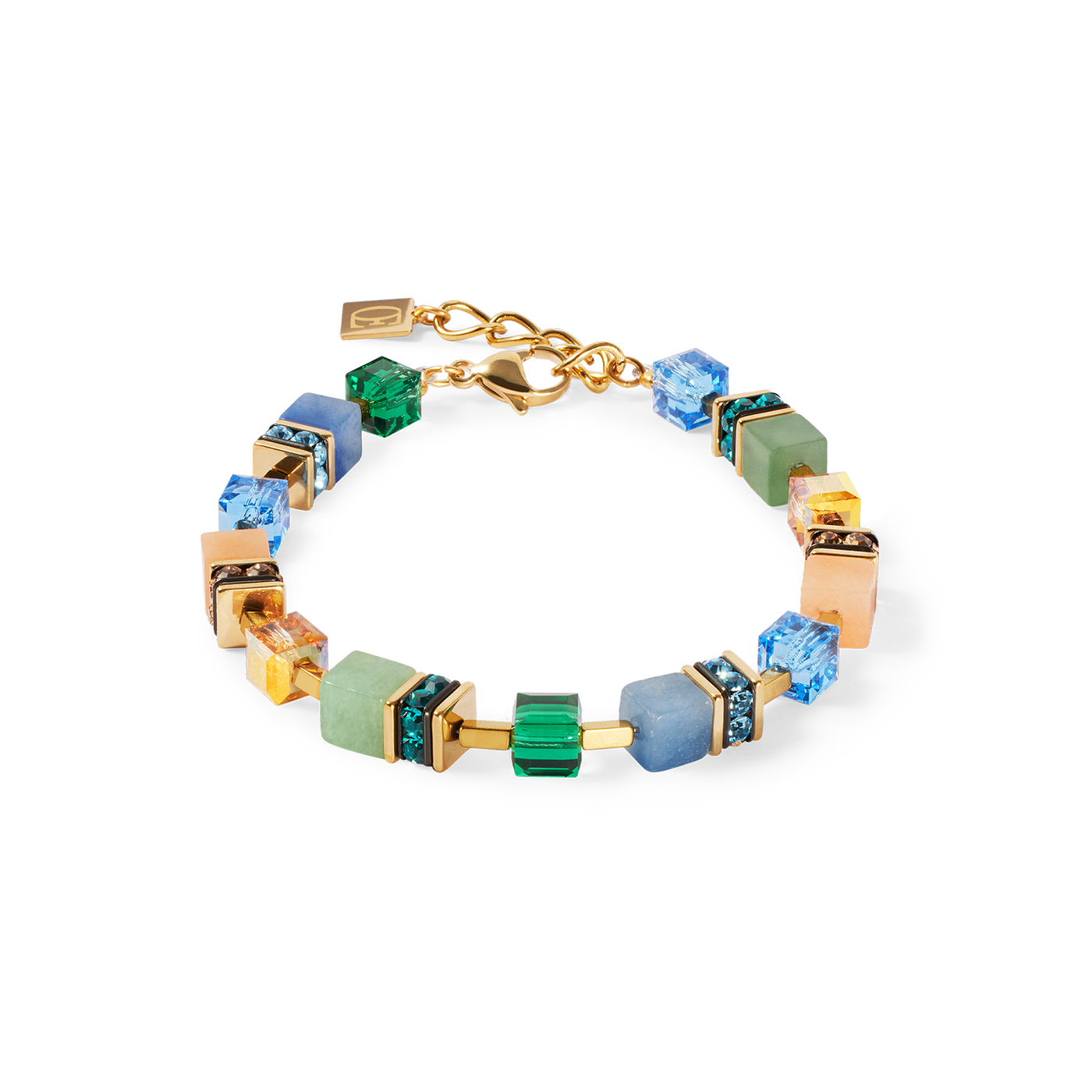 Coeur De Lion GeoCUBE® Precious Gold-Spring Bracelet