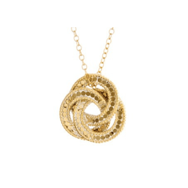Anna Beck Gold Woven Discs Necklace - Rococo Jewellery