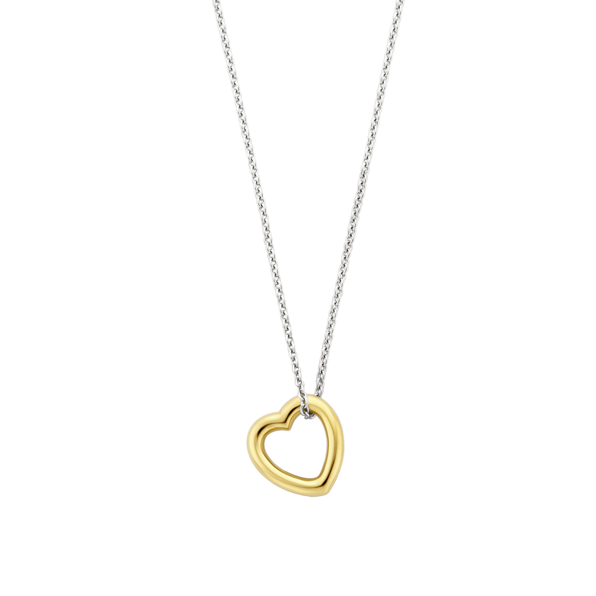 Ti Sento 18ct Gold Vermeil Silver Heart Necklace - Rococo Jewellery
