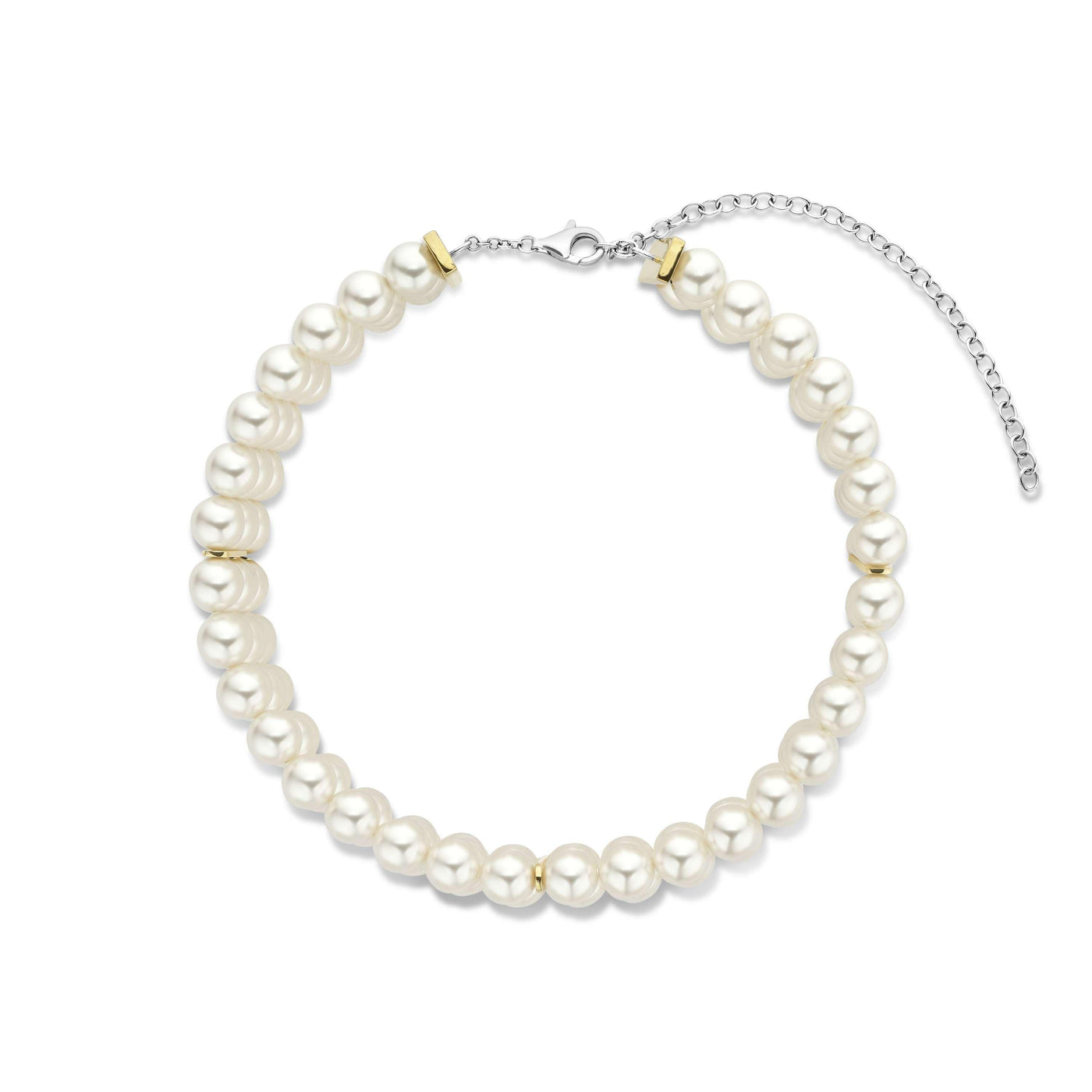 Ti Sento Gold Vermeil and Pearl Multi Strand Pearl Necklace - Rococo Jewellery