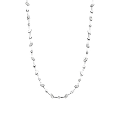 Ti Sento Sterling Silver Leaf Detail Necklace