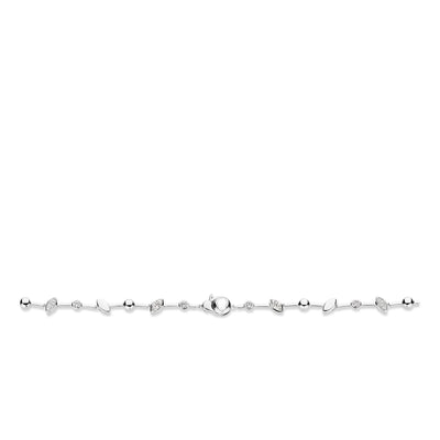 Ti Sento Sterling Silver Leaf Detail Necklace