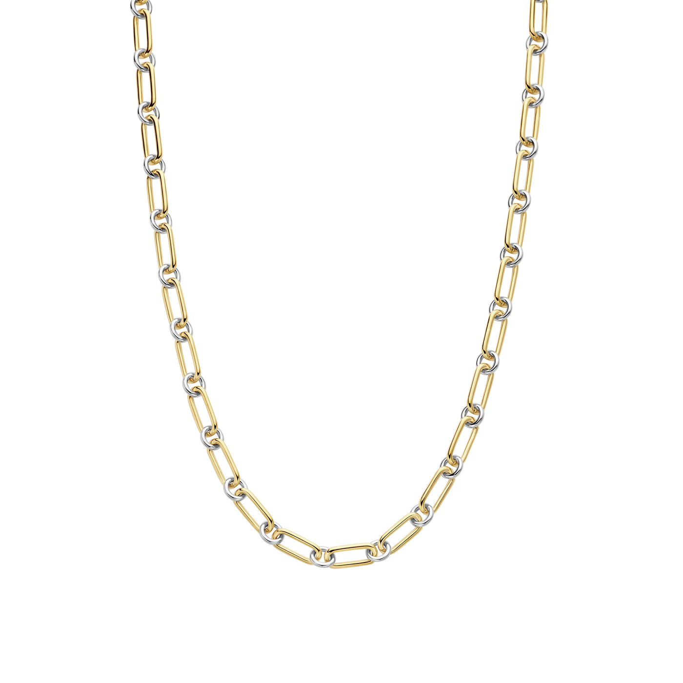 Ti Sento Gold Silver Chain Link Necklace