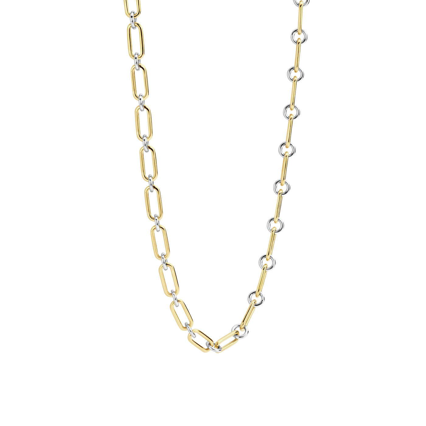 Ti Sento Gold Silver Chain Link Necklace