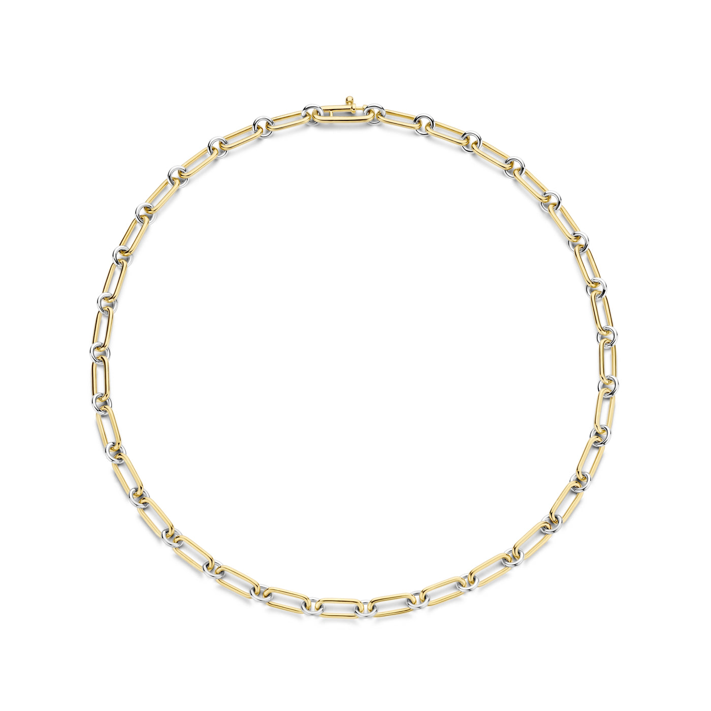 Ti Sento Gold Silver Chain Link Necklace