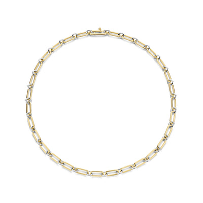 Ti Sento Gold Silver Chain Link Necklace