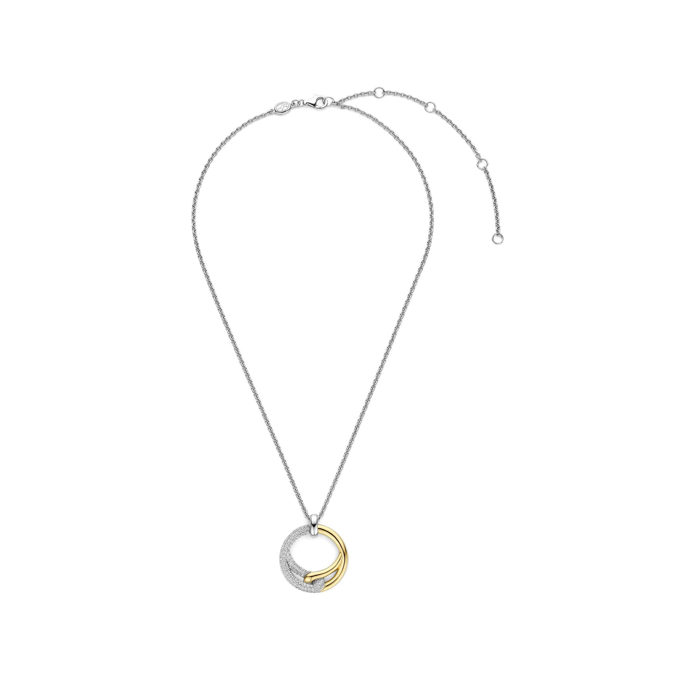 Ti Sento Gold Silver Zirconia Pendant