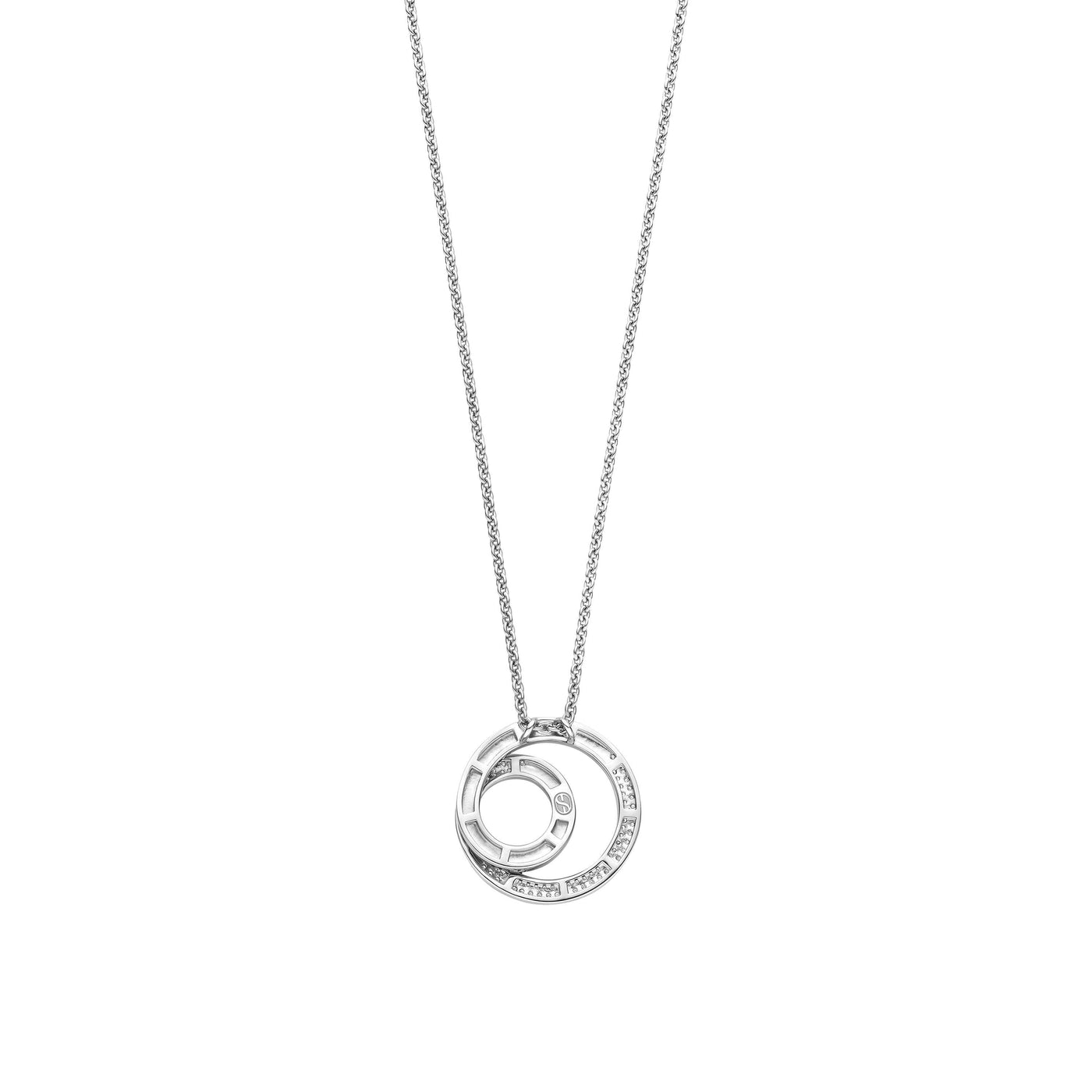 Ti Sento Cubic Zirconia Gold Silver Pendant