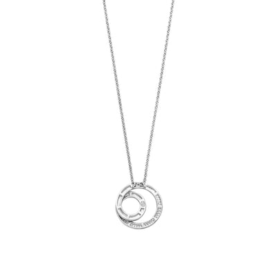 Ti Sento Cubic Zirconia Gold Silver Pendant