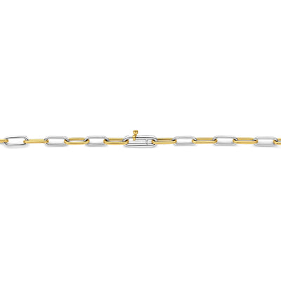 Ti Sento Gold Silver Closed Links Necklace