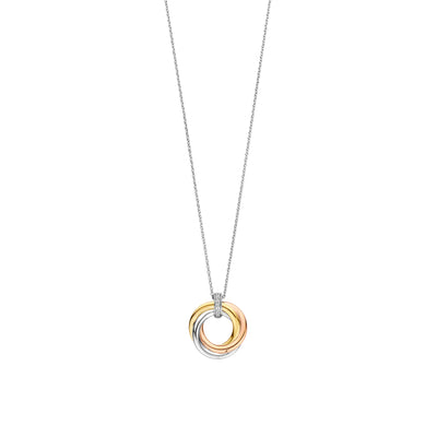 Ti Sento Tricolour Cubic Zirconia Pendant
