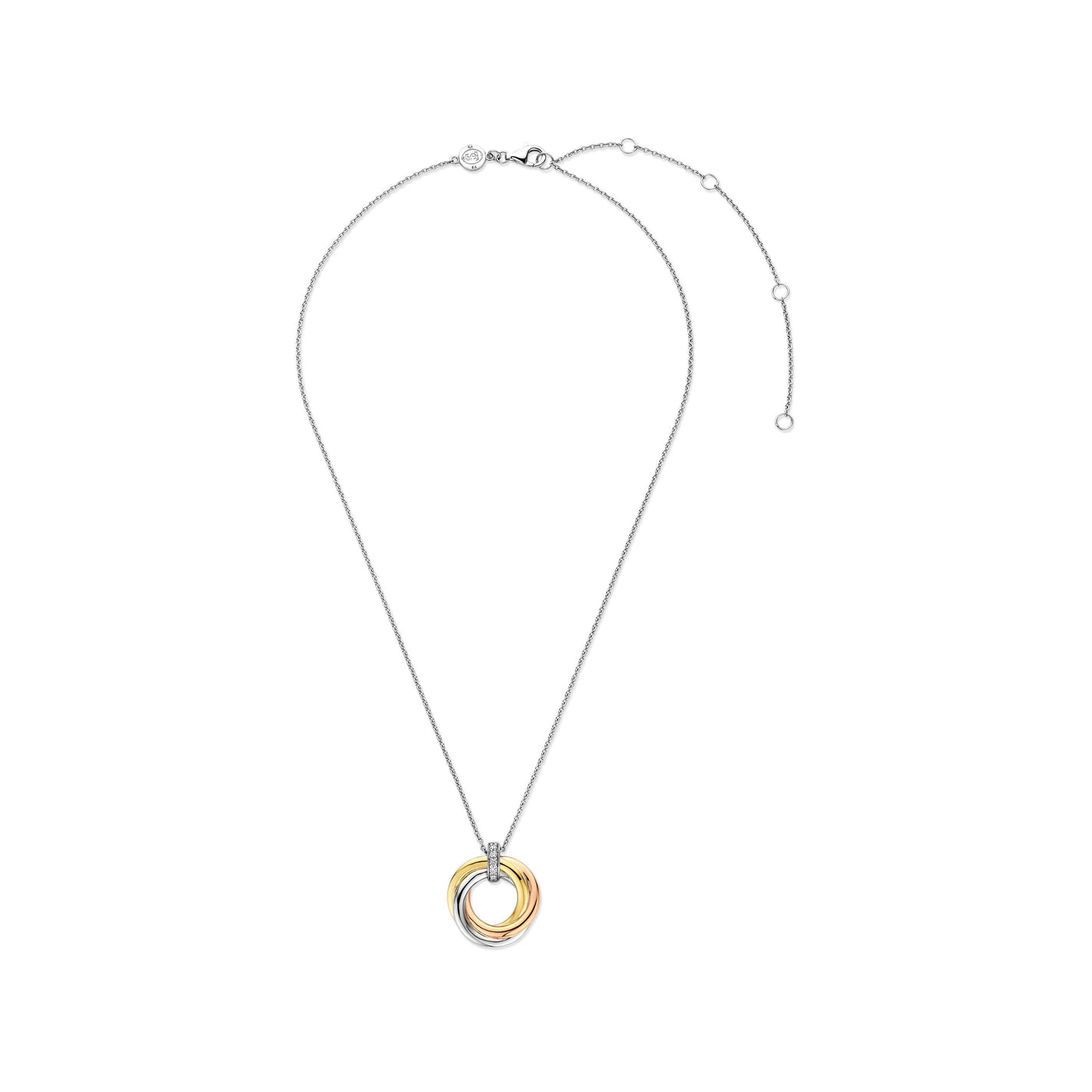 Ti Sento Tricolour Cubic Zirconia Pendant