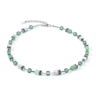 Coeur De Lion GeoCUBE® Iconic Precious Green Necklace - Rococo Jewellery
