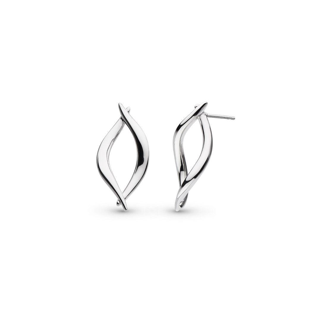 Kit Heath Entwine Twine Twist Link Stud Earrings - Rococo Jewellery
