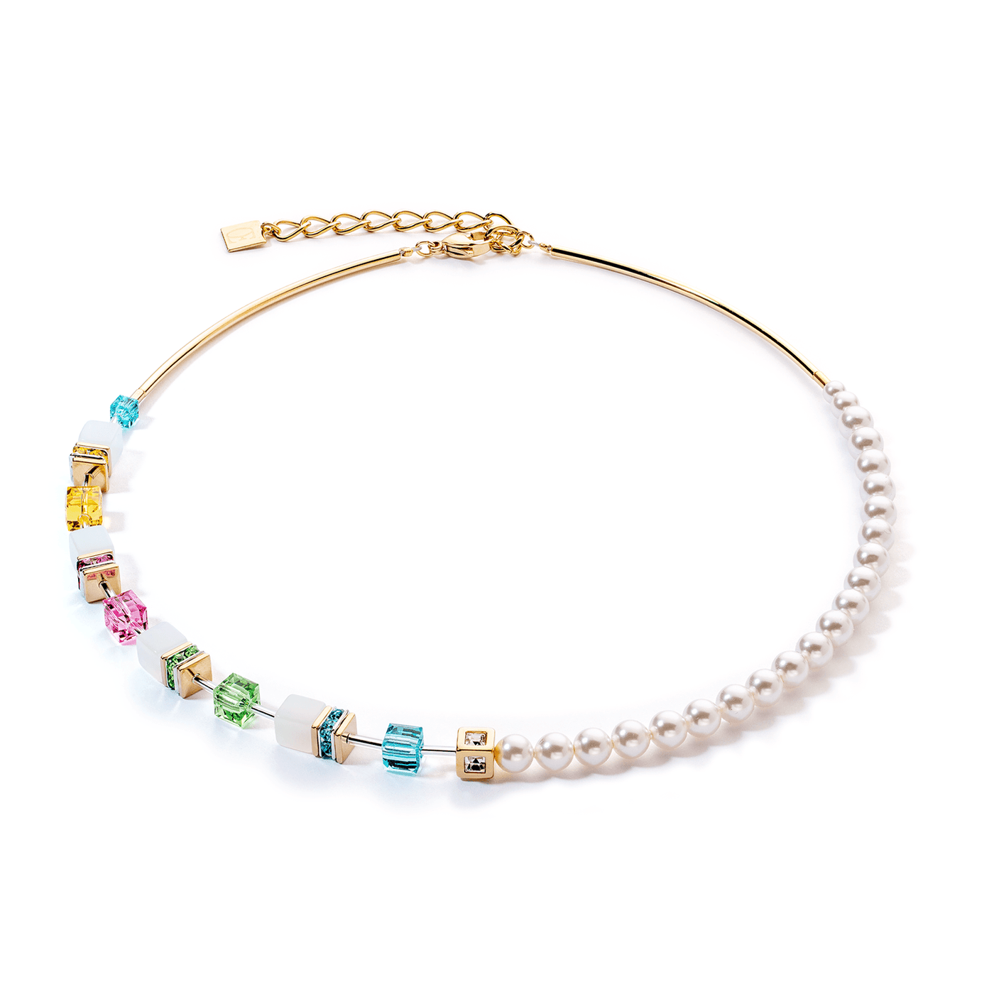 Coeur De Lion GeoCUBE® Fusion Festive Multicolour Necklace - Rococo Jewellery