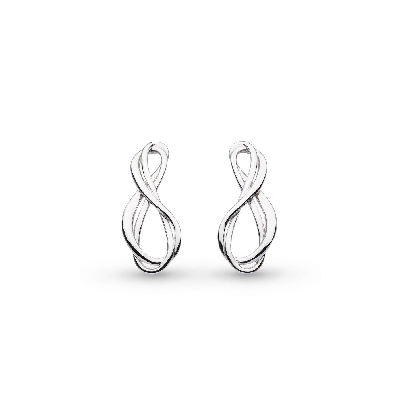 Kit Heath Sterling Silver Infinity Stud Earrings - Rococo Jewellery