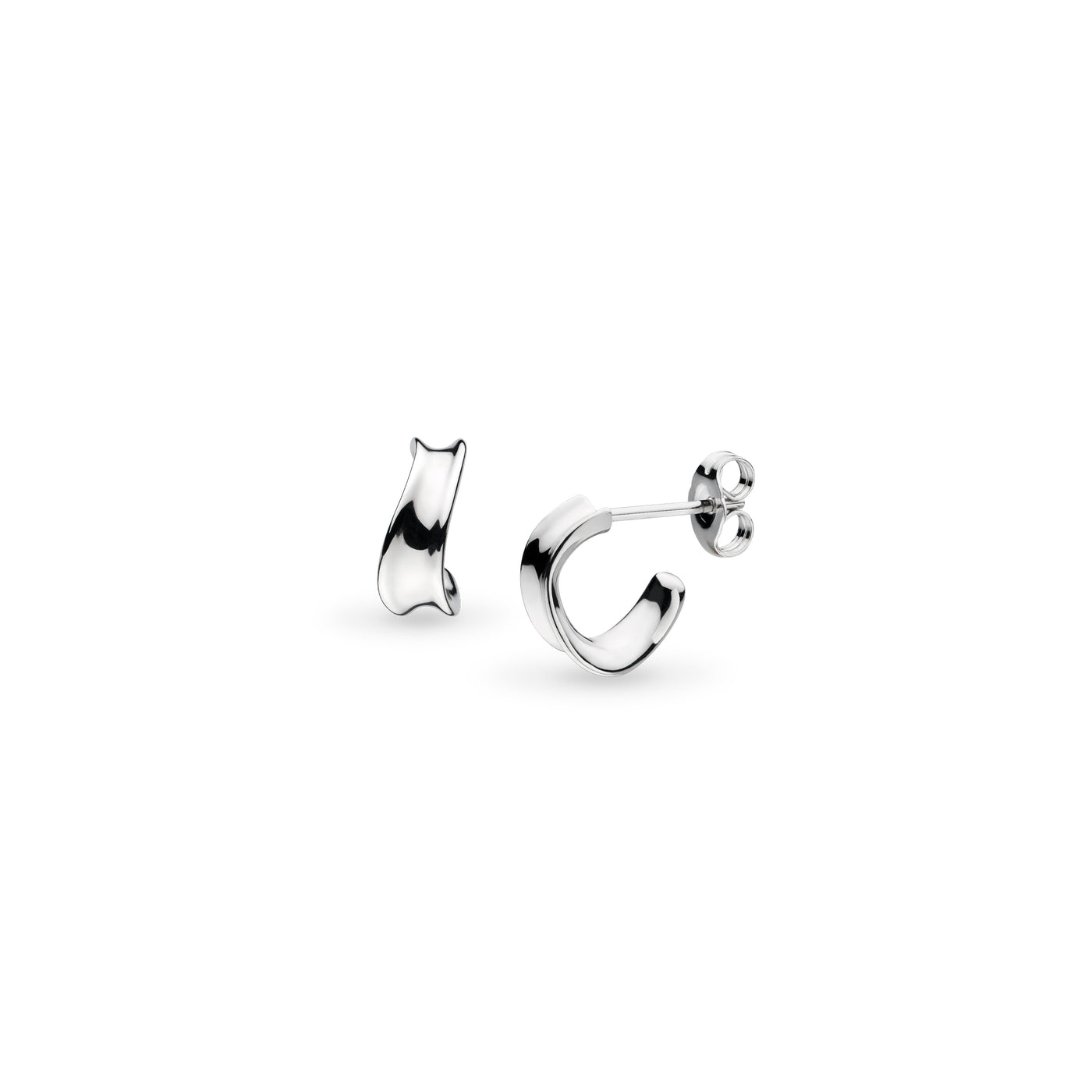 Kit Heath Sterling Silver Serenity Hoop Stud Earrings