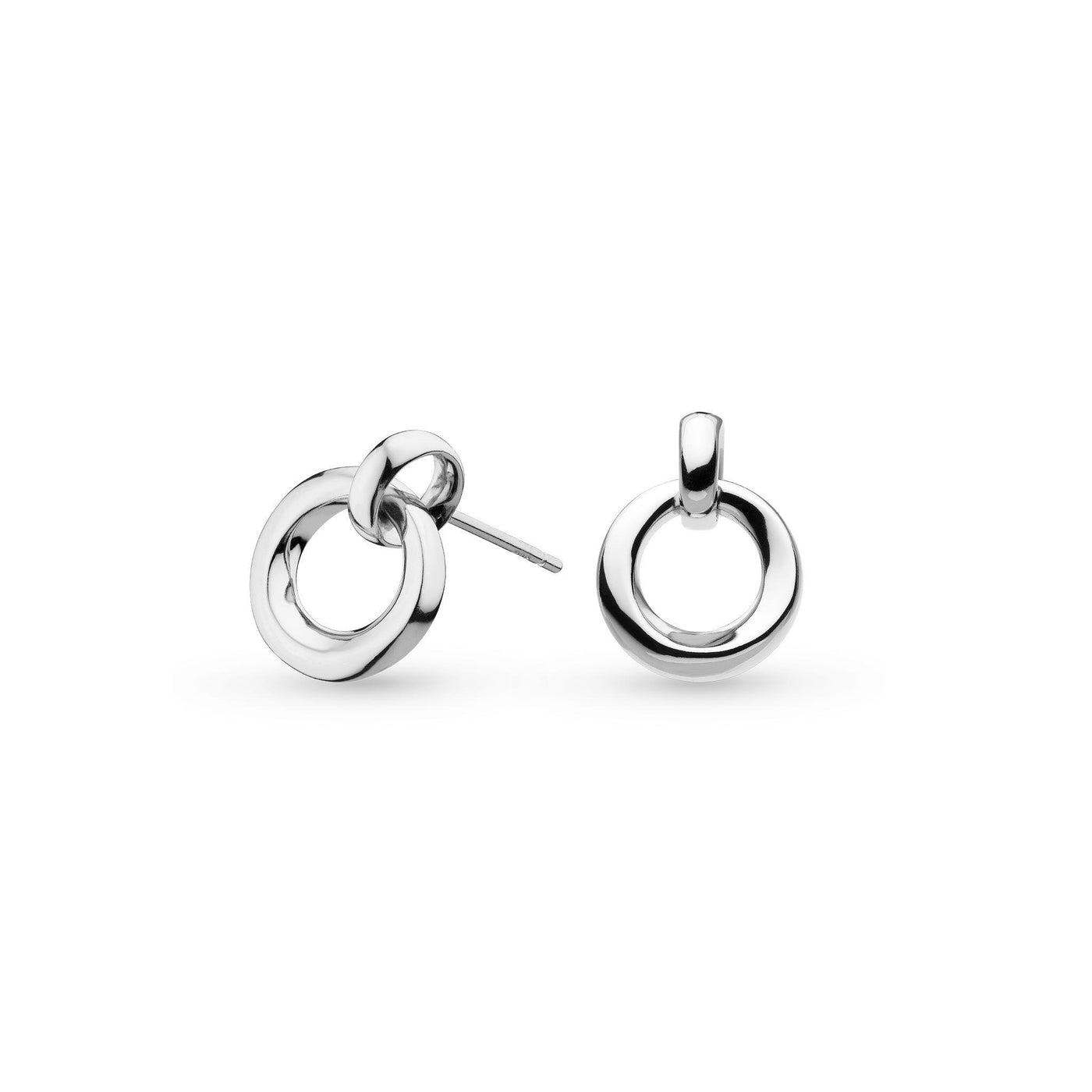 Kit Heath Bevel Cirque Link Stud Earrings - Rococo Jewellery