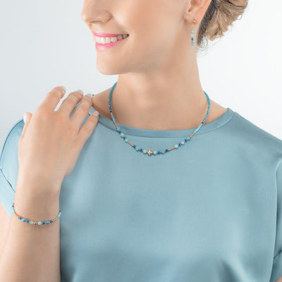 Coeur De Lion Princess Spheres Gold Turquoise Bracelet - Rococo Jewellery