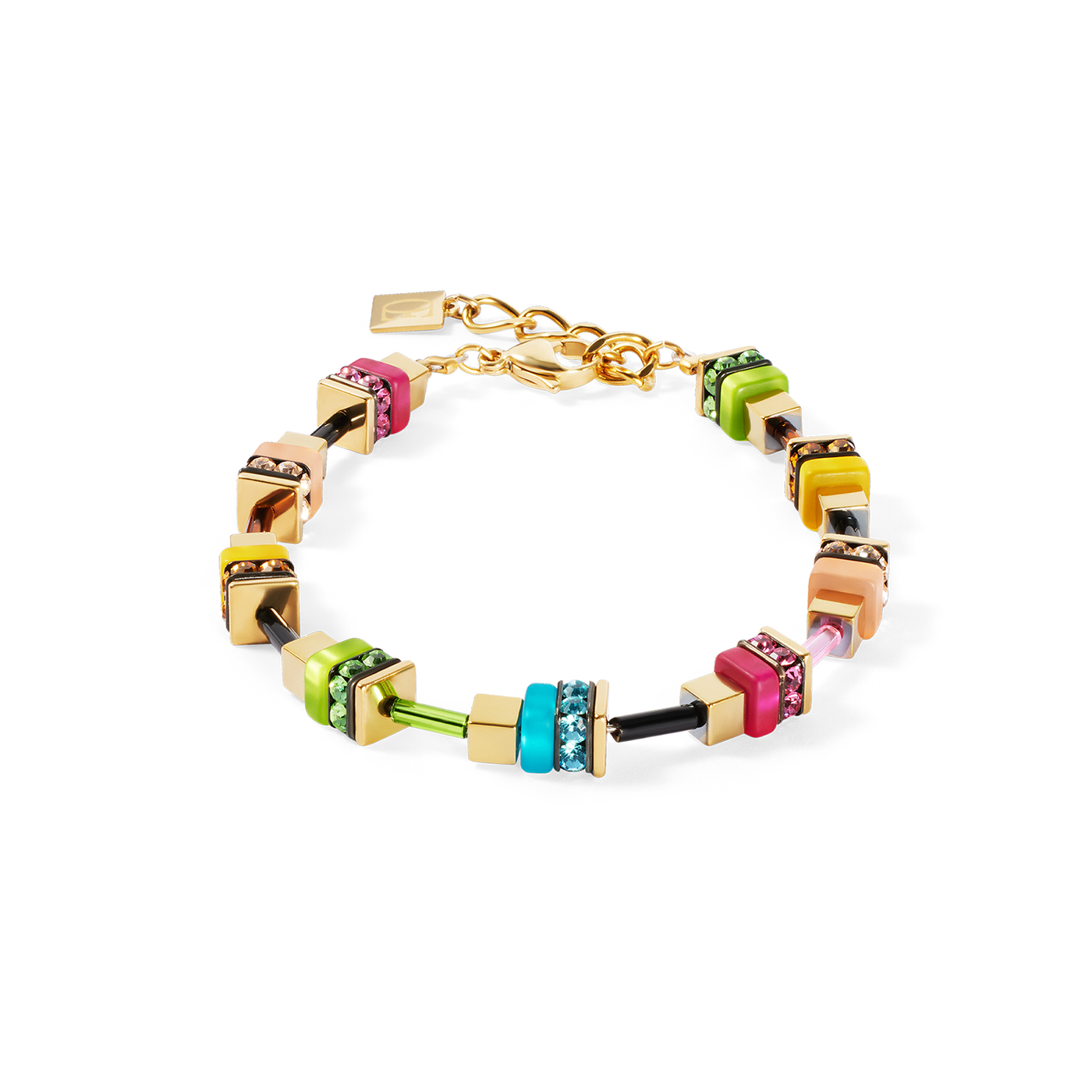 Coeur De Lion Boho Sunset Cube Rainbow Bracelet