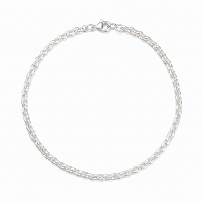 Sterling Silver Heavy Round Belcher Chain - Various Lengths