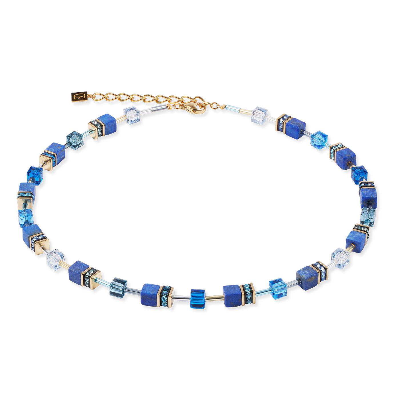 Coeur De Lion GeoCUBE® Iconic Precious Blue Necklace