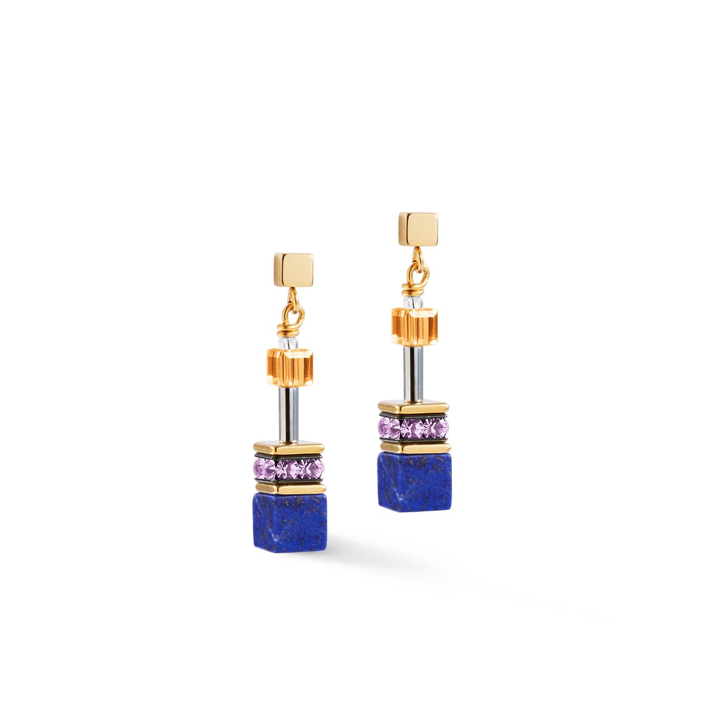 Coeur De Lion GeoCUBE® Iconic Precious Multicolour Earrings