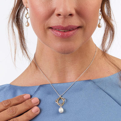 Kit Heath Alicia Golden Pearl Drop Earrings
