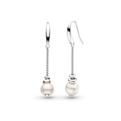 Kit Heath Coast Tumble Pearl Chain Drop Earrings