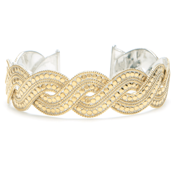 Anna Beck Gold Woven Cuff Bangle - Rococo Jewellery