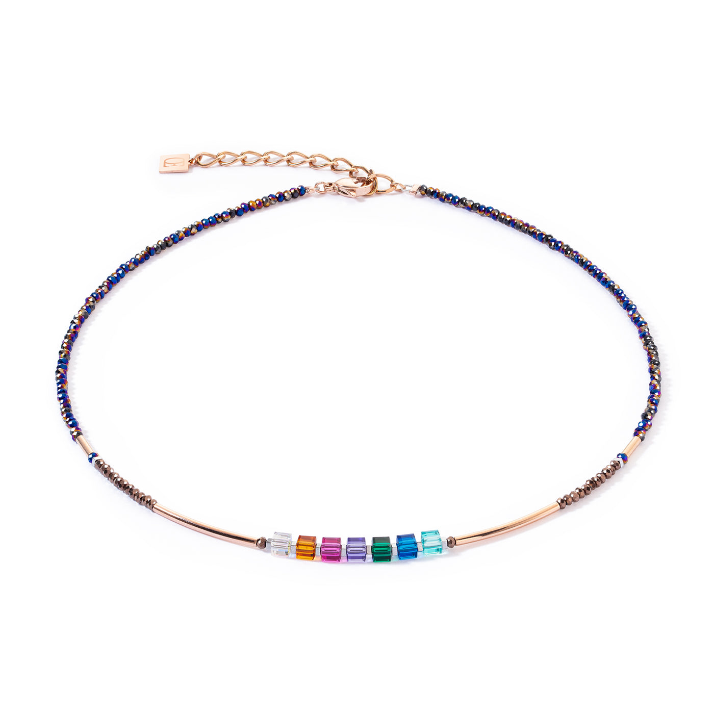 Coeur De Lion Sparkling Multicolour Autumn Necklace