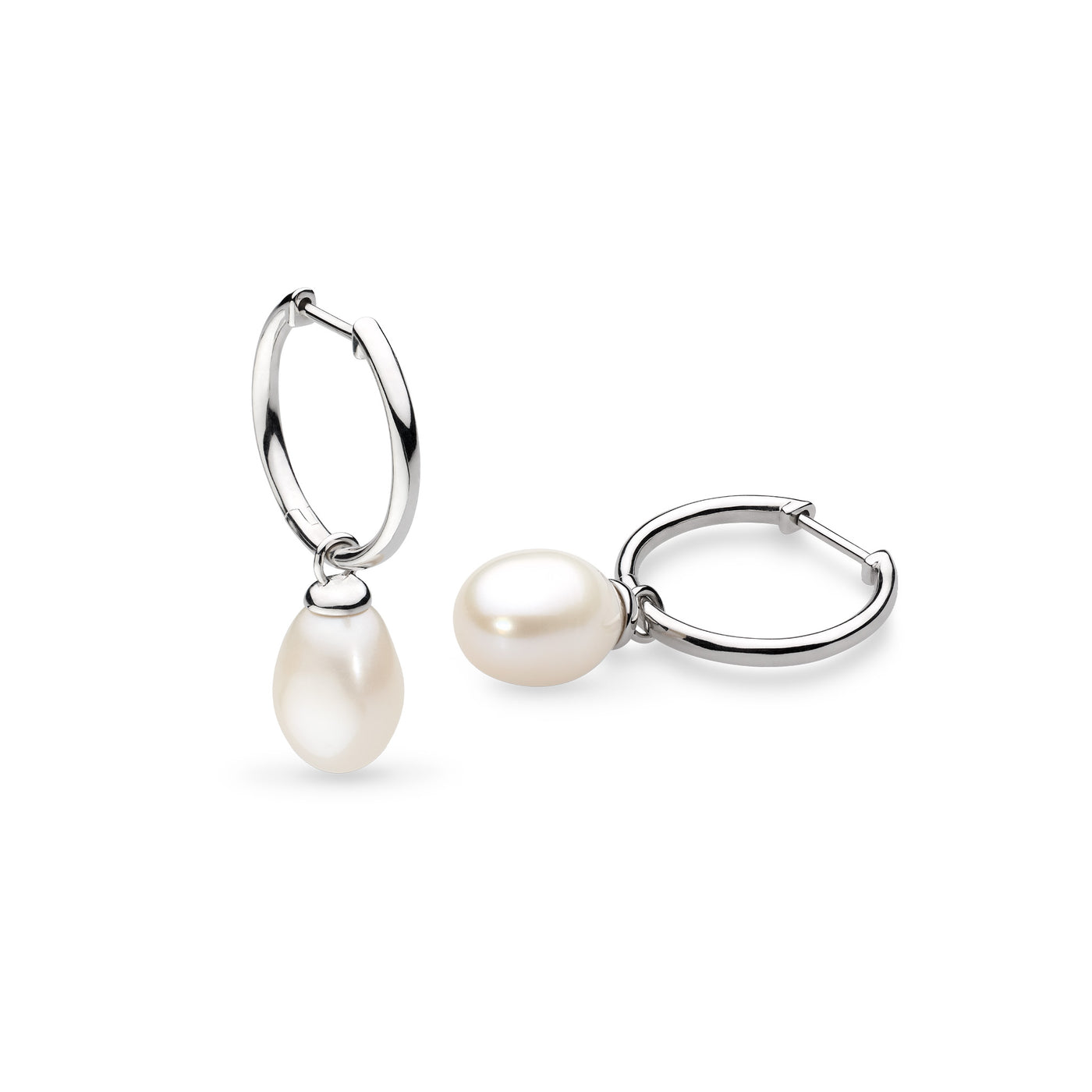 Kit Heath Revival Classic Pearl Hoop Drop Earrings