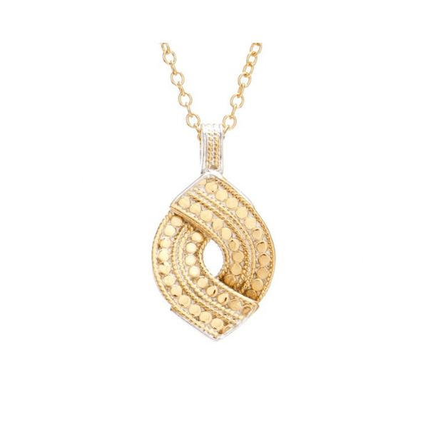 Anna Beck Small Gold Woven Necklace - Rococo Jewellery