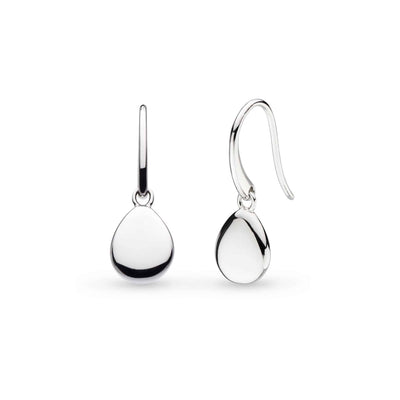 Kit Heath Sterling Silver Coast Pebbles Droplet Drop Earrings