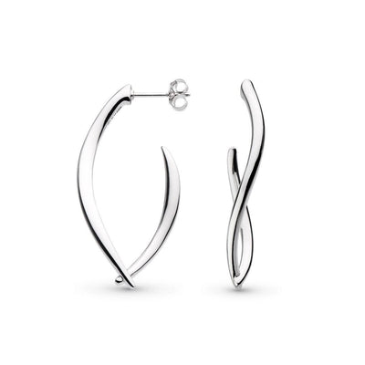 Kit Heath Entwine Twine Twist Link Statement Hoop Earrings - Rococo Jewellery